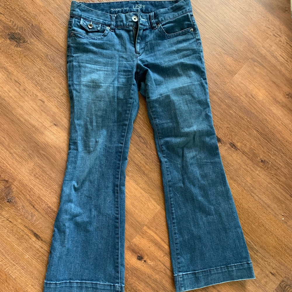 Ann Taylor Loft Modern Flare Jeans